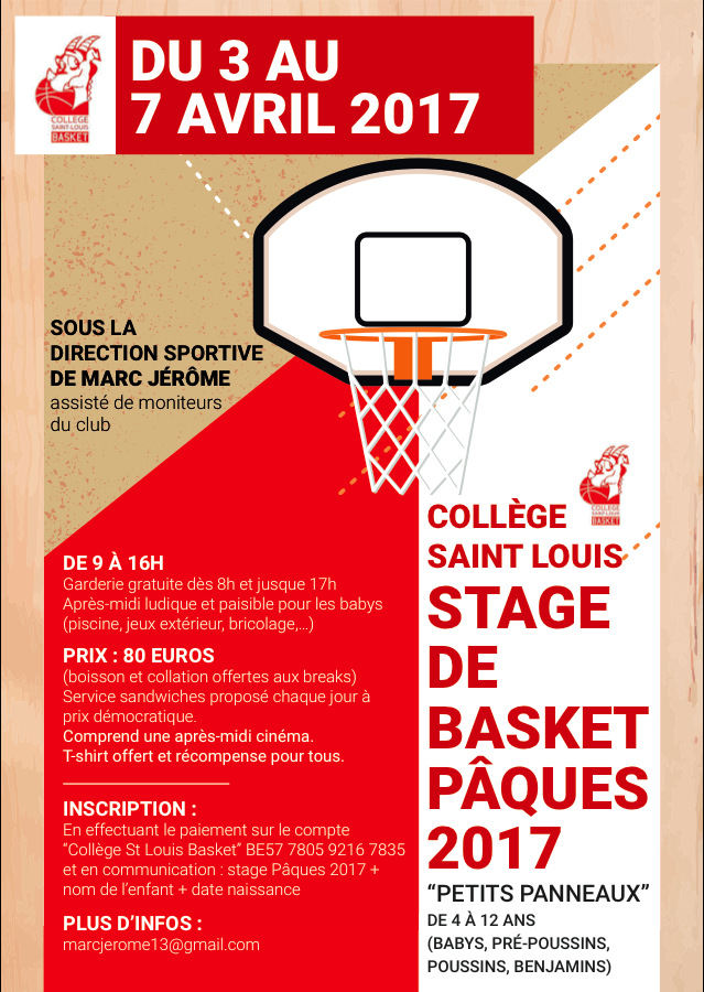 Stage Pâques 2017