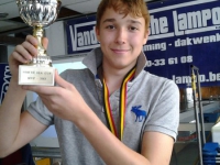 Thibaut MVP du tournoi NORTH SEA CUP à Blankenberge